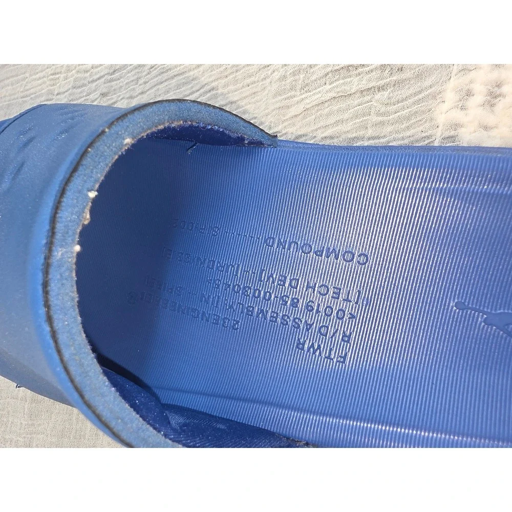 Jordan 23 Engineered Slides Royal Blue Kids Youth Sandals Jumpman Logo
